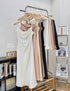 Women Casual Satin Spaghetti Straps Maxi Dress With Shirts